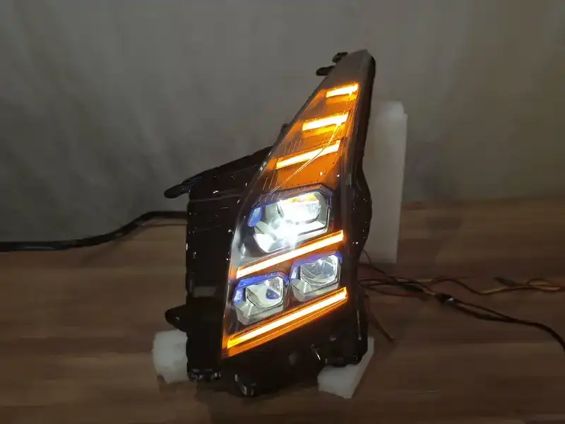 14+ Cadillac ATS LED Headlights Blue DRL Sequential