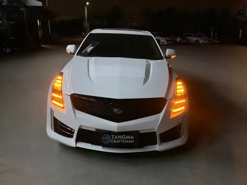 14+ Cadillac ATS LED Headlights Blue DRL Sequential