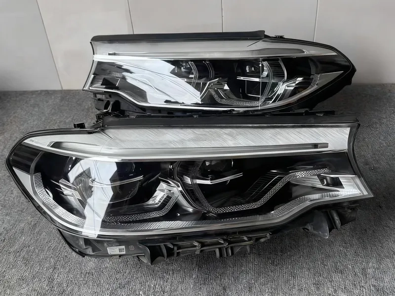 18+ BMW G30 LED Headlights Blue DRL Icon Upgrade