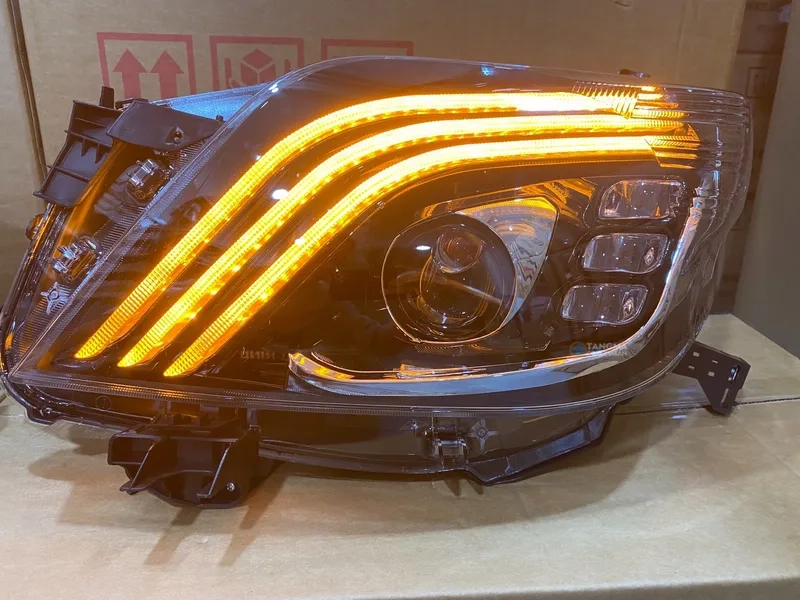 10+ Prado LED Headlights Sequential DRL Projector