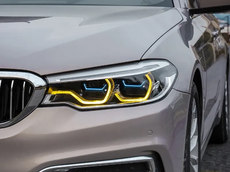 18+ BMW G30 LED Headlights Blue DRL Icon Upgrade