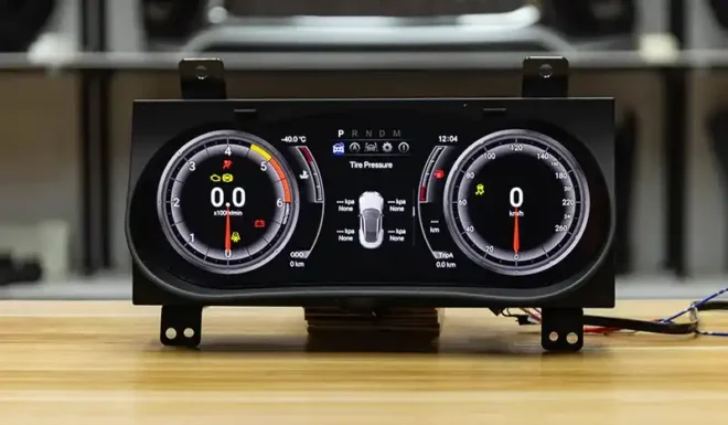 Yes. The Digital Cluster Dashboard LED supports multiple UI modes, including Sport, Comfort, and Simple, allowing drivers to customize the display style.
