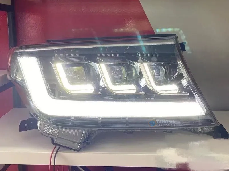 07-15 Land Cruiser Headlights Bi-LED DRL Assembly