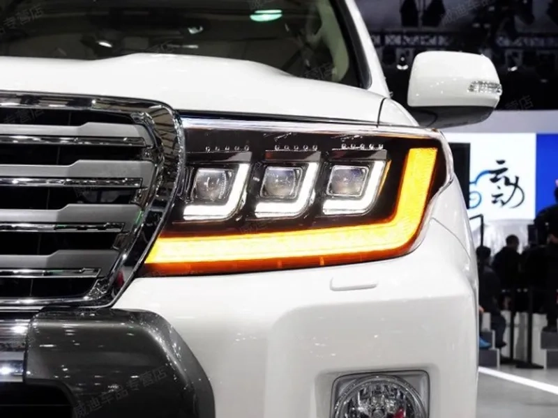 07-15 Land Cruiser Headlights Bi-LED DRL Assembly