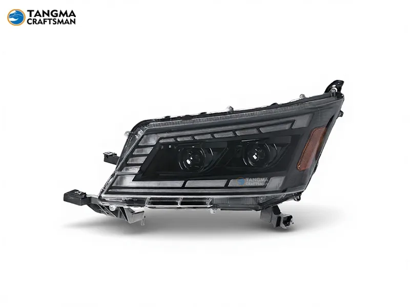 2019+ Toyota Hiace LED Headlights Sequential DRL for 19-22 Hiace. Features LED Projector, Flowing Turn Signals, and Plug-and-Play Installation.