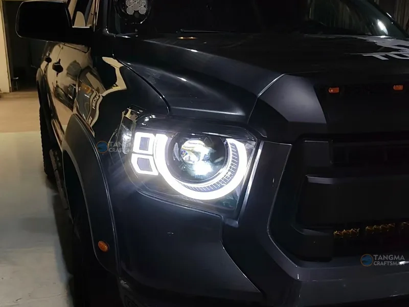 2014+ Toyota Tundra LED Headlights Defender Style DRL