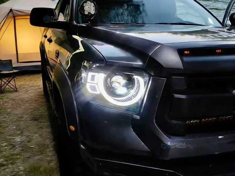2014+ Toyota Tundra LED Headlights Defender Style DRL