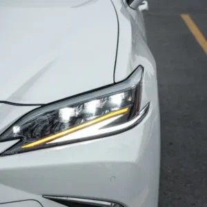 2018+ Lexus ES Matrix LED Headlight Assembly DRL. Matrix Triple Lens, Sequential Turn Signal for 18-24 Lexus ES XZ10. Superior brightness & OEM fit.