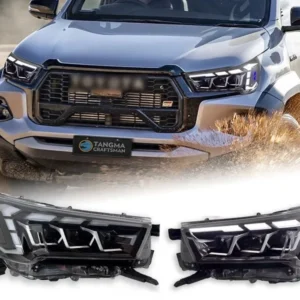 2021+ Toyota Hilux 3-LED Headlights Sequential DRL