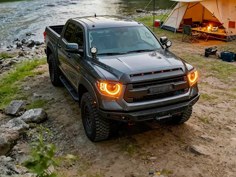 2014+ Toyota Tundra LED Headlights Defender Style DRL