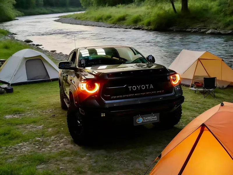 2014+ Toyota Tundra LED Headlights Defender Style DRL