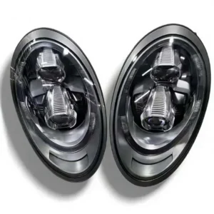 Porsche 911 991 PDLS Smoked LED Headlights with Modules and Wiring Harness Adaptive Upgrade