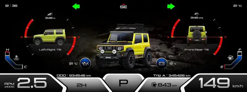 Suzuki Jimny LCD Instrument Panel